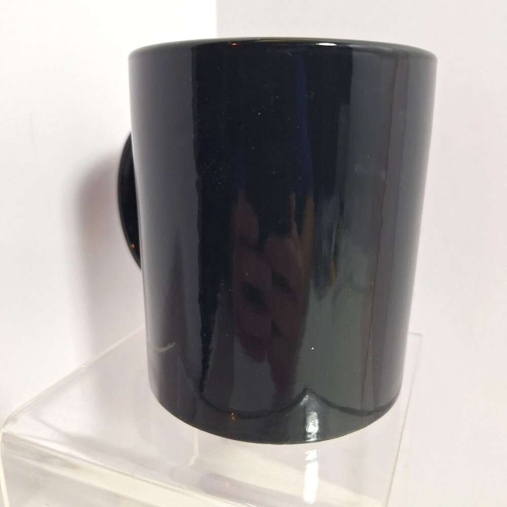 Dare To Keep Kids Off Drugs Black Ceramic Mug 12oz Vintage 90s Red Text - Picture 5 of 13